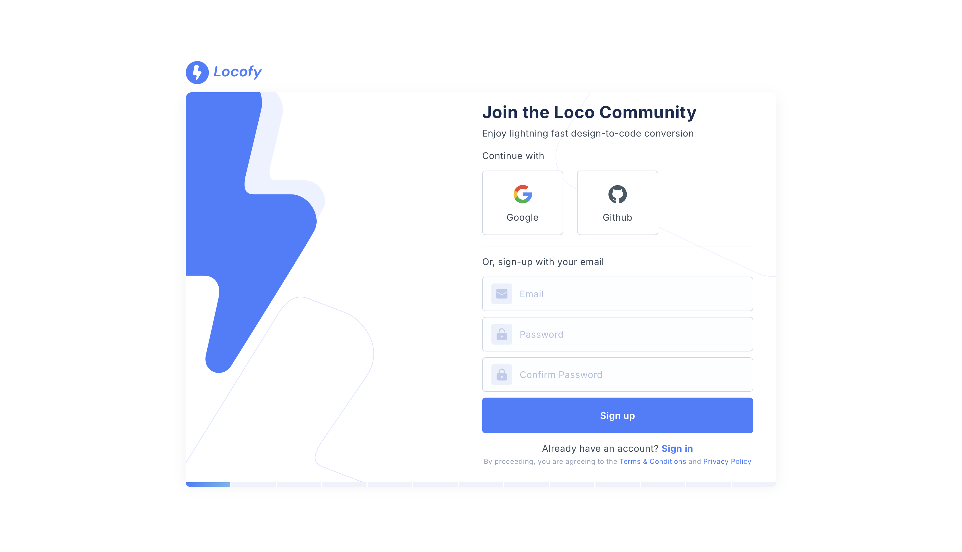 Signup